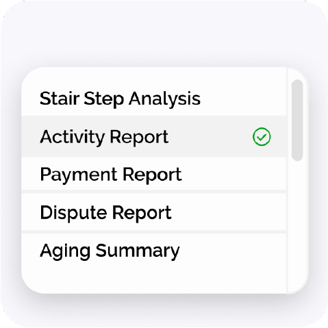 maxyfi | debt collection software Active Reports option